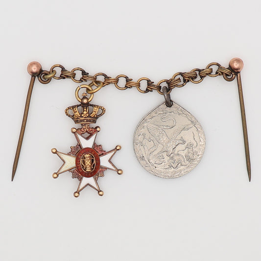 Sweden Germany 2 Medal Chain