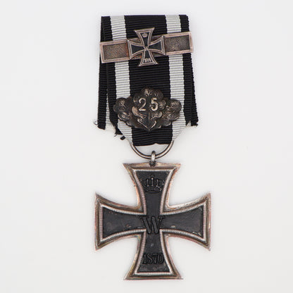 Germany Prussia 1870 EK2, Iron Cross II Class w/ Oak Leaves & 1914 Repeat Clasp