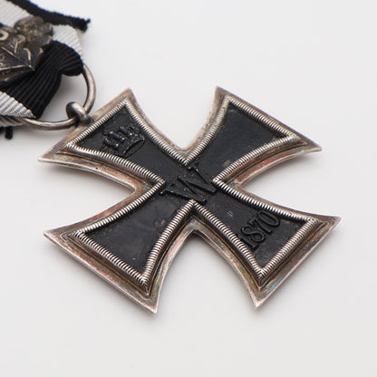 Germany Prussia 1870 EK2, Iron Cross II Class w/ Oak Leaves & 1914 Repeat Clasp
