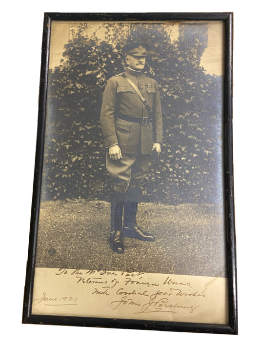 Hand Signed Photograph of US Army General, John J. Pershing