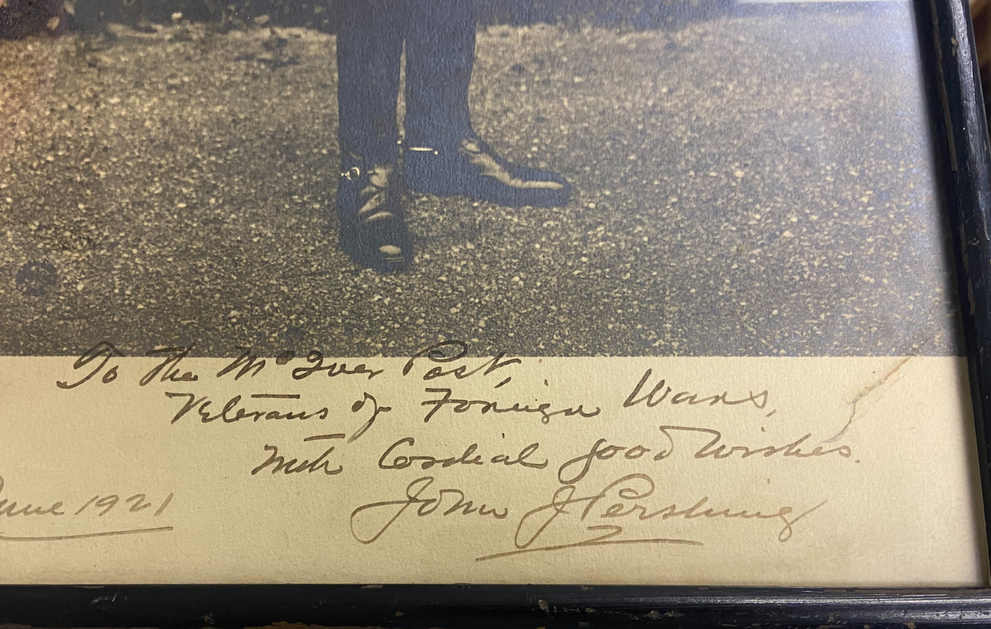 Hand Signed Photograph of US Army General, John J. Pershing