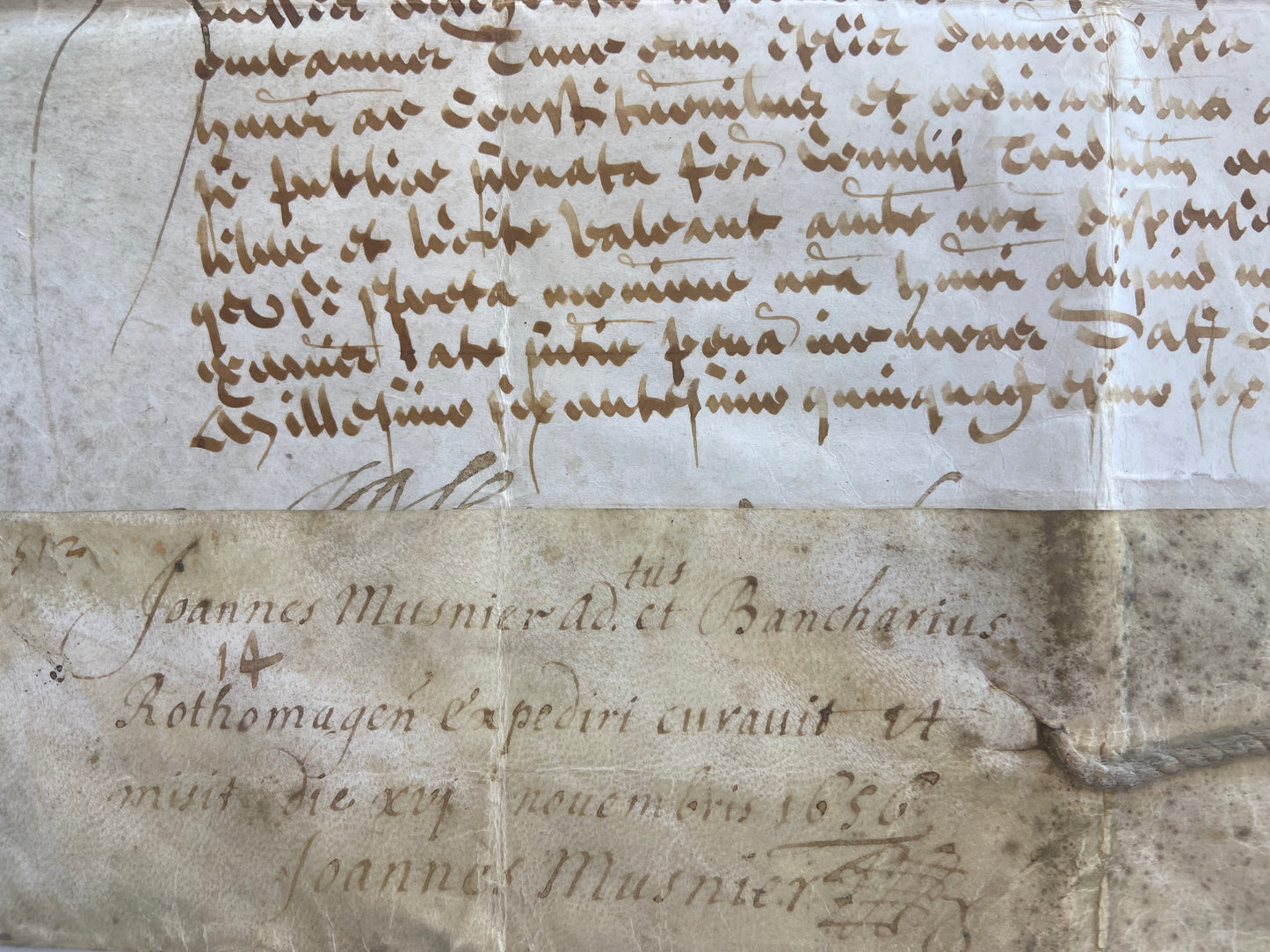 Pope Alexander VII (1599-1667) Hand Signed Document from 1656