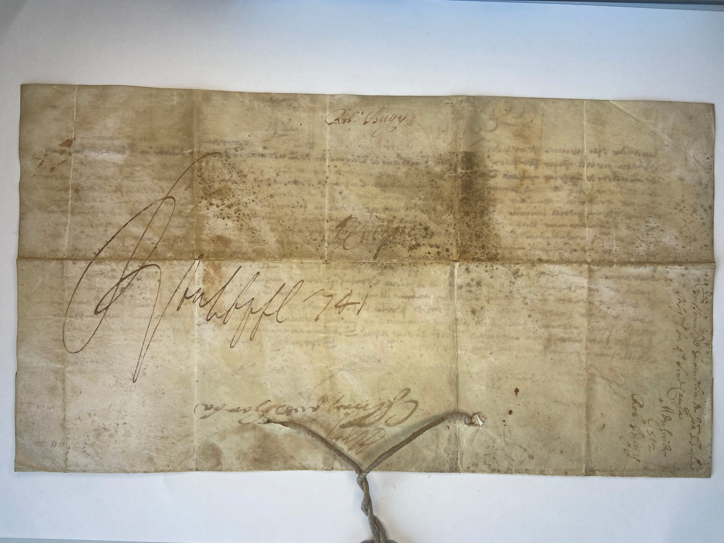 Pope Alexander VII (1599-1667) Hand Signed Document from 1656