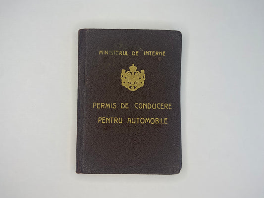 1940 Romanian Kingdom Driver's License