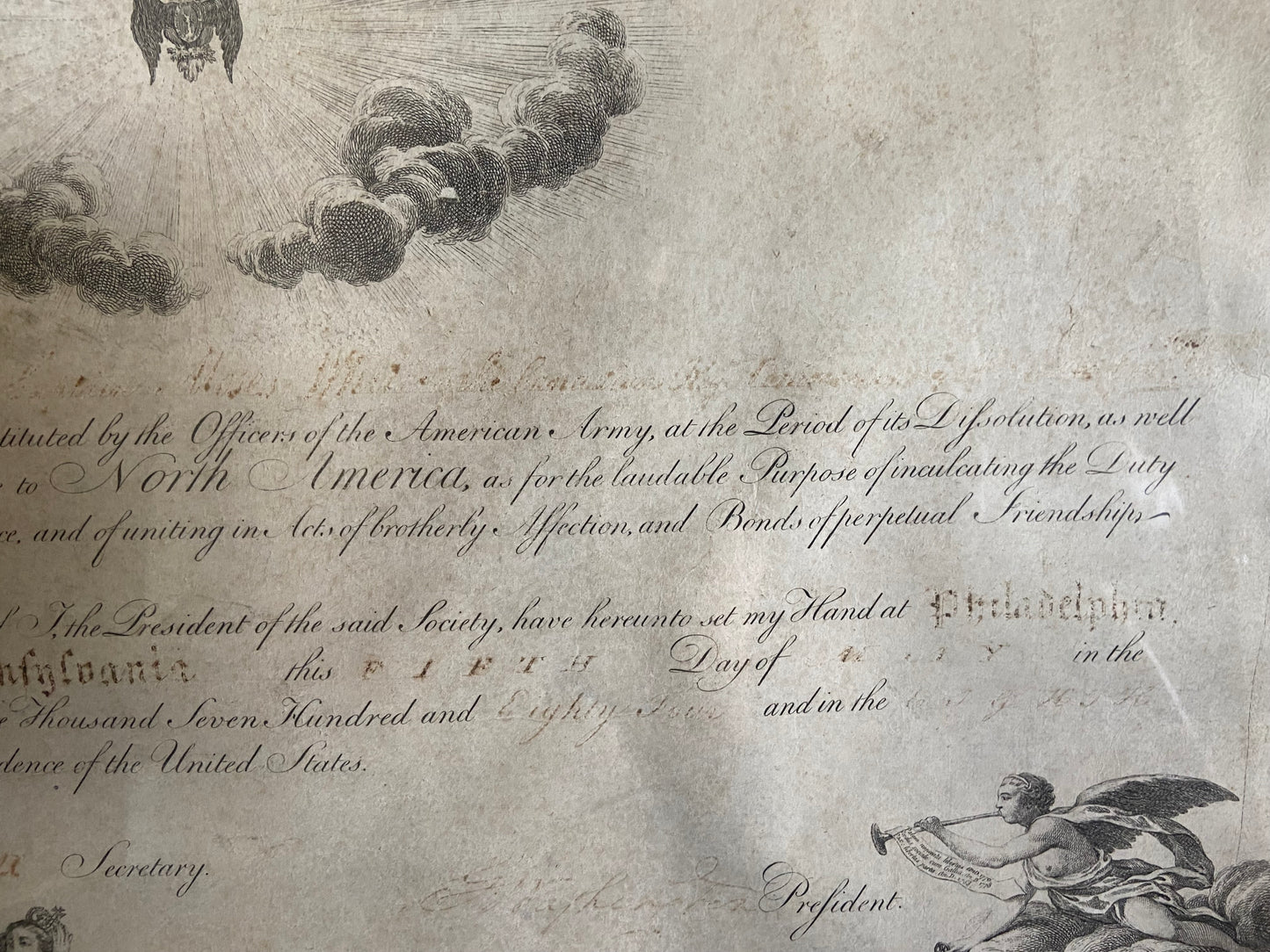 President George Washington and Secretary Henry Knox, Hand Signed Document