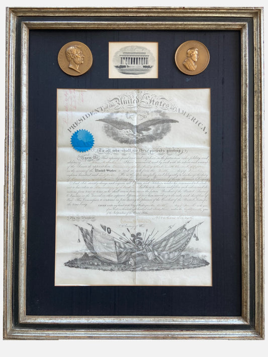 President Abraham Lincoln Hand Signed Promotional Document