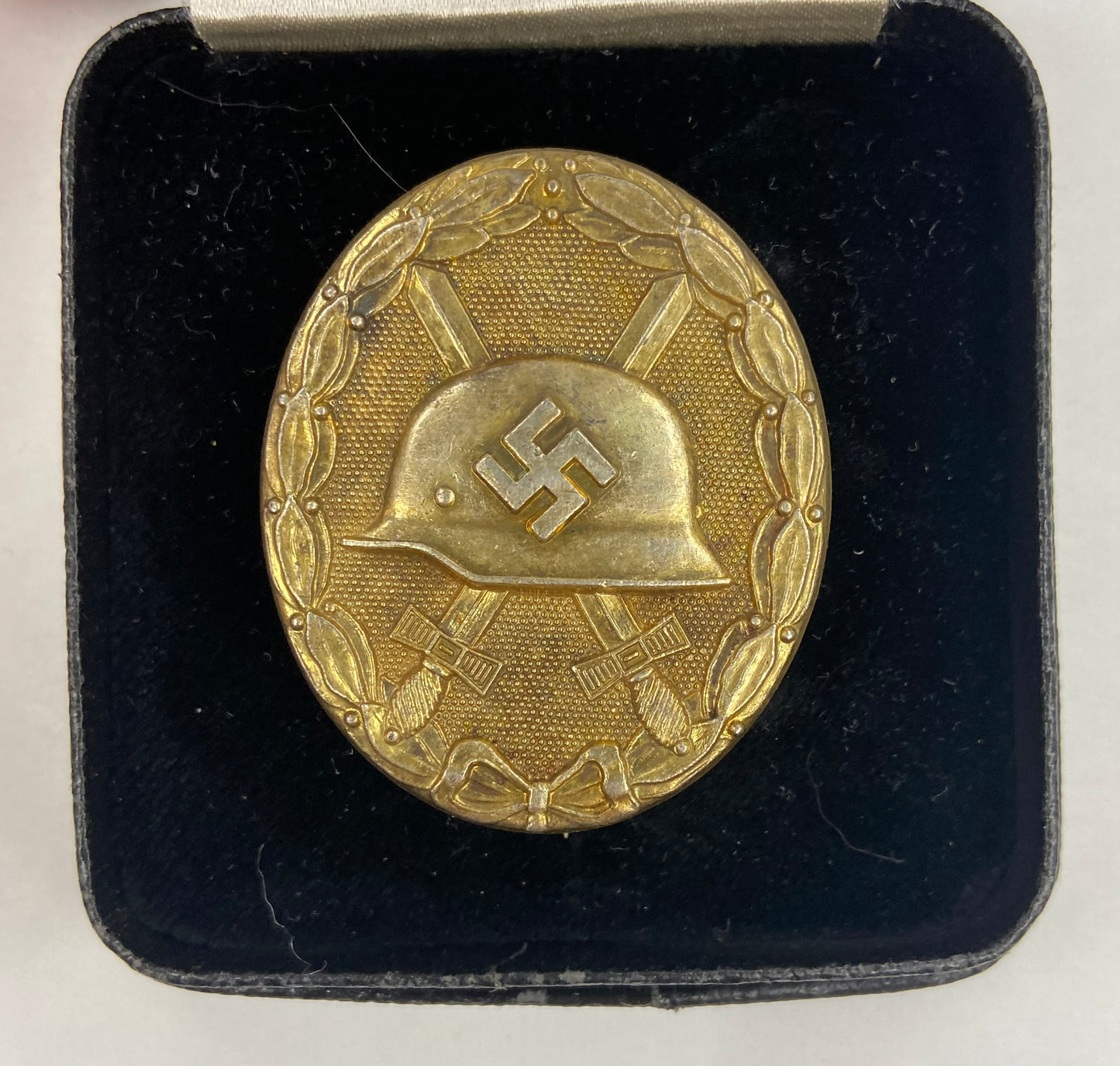 Nazi German WW2 Wound Badge Gold Grade marked "L/22"