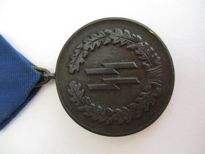 GERMANY III REICH 4 YEAR SERVICE MEDAL IN THE SS. RR!