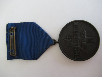 GERMANY III REICH 4 YEAR SERVICE MEDAL IN THE SS. RR!