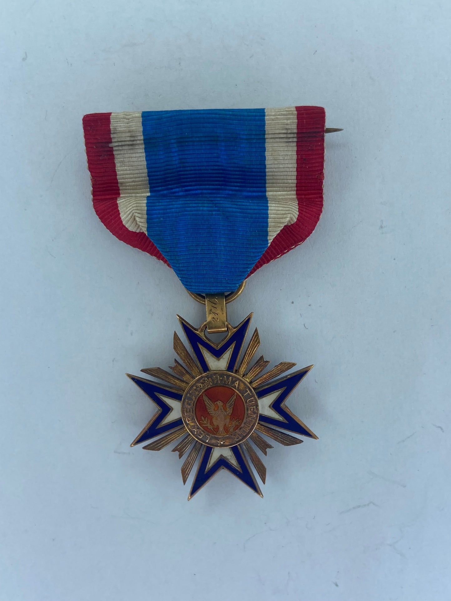 USA GROUP OF TWO SOCIETY BADGE MEDALS AWARDED TO THE SAME RECIPIENT.