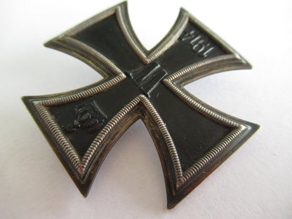 GERMANY WWI IRON CROSS 1914 1ST CLASS. MARKED "CD 800". 13.