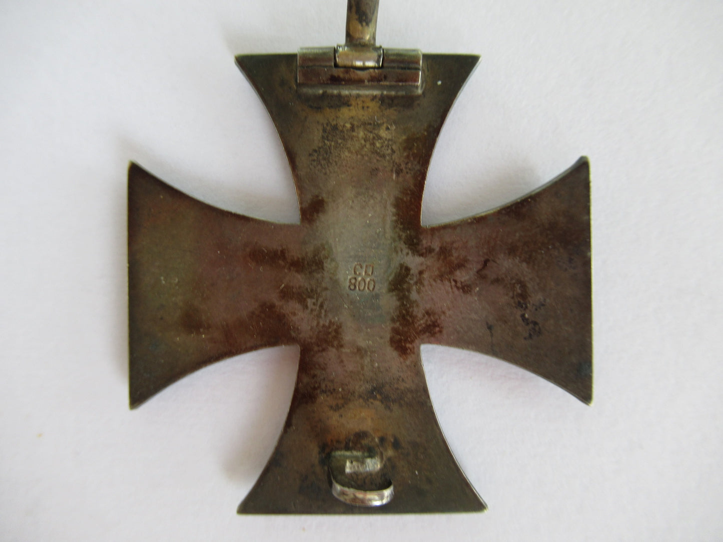 GERMANY WWI IRON CROSS 1914 1ST CLASS. MARKED "CD 800". 13.