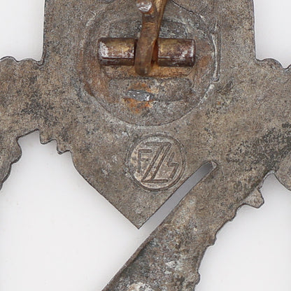 German WWII Silver Infantry Assault Badge, F//Z