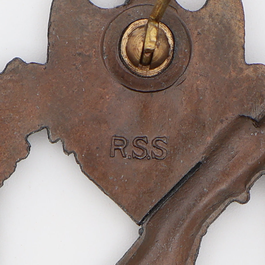 German WWII Bronze Infantry Assault Badge, R.S.S