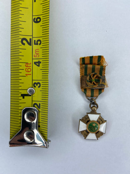 LUXEMBOURG ORDER OF THE OAKEN CROWN GRAND OFFICER GRADE MINIATURE. RARE!