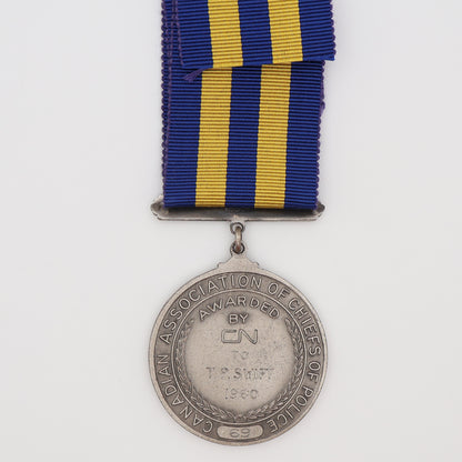 Canada Association of Chiefs of Police Service Medal, 1960, Named, No. 69