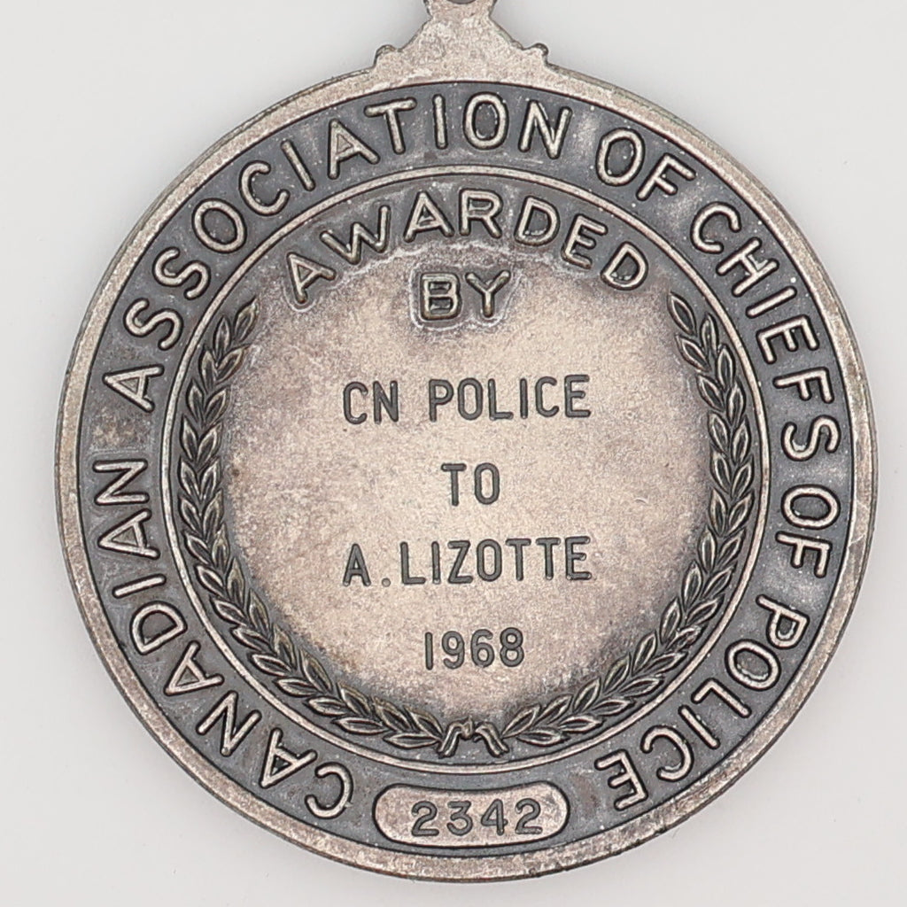 Canada Association of Chiefs of Police Service Medal, 1968, Named, No. 2342