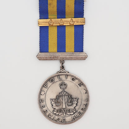 Canada Association of Chiefs of Police Service Medal, 1960, Named, No. 1354
