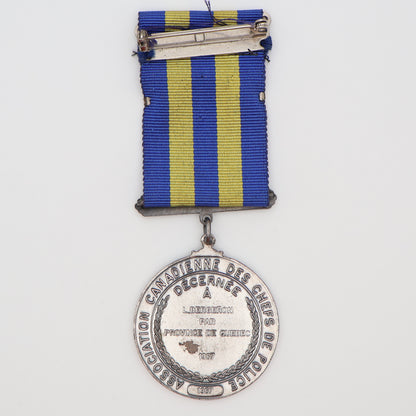 Canada Association of Chiefs of Police Service Medal, 1967, Named, No. 1367