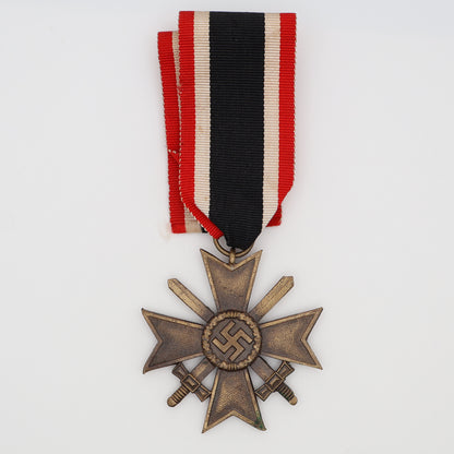 German WWII War Merit Cross II Class W/ Swords, Hallmarked