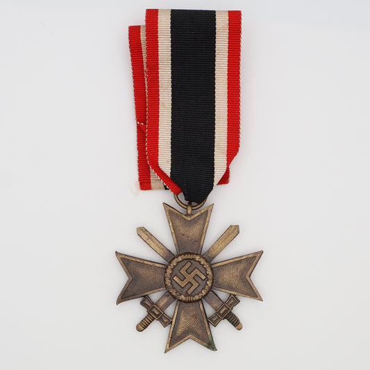 German WWII War Merit Cross II Class W/ Swords, Hallmarked