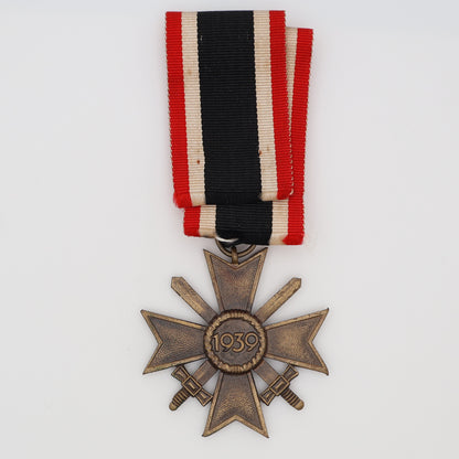 German WWII War Merit Cross II Class W/ Swords, Hallmarked