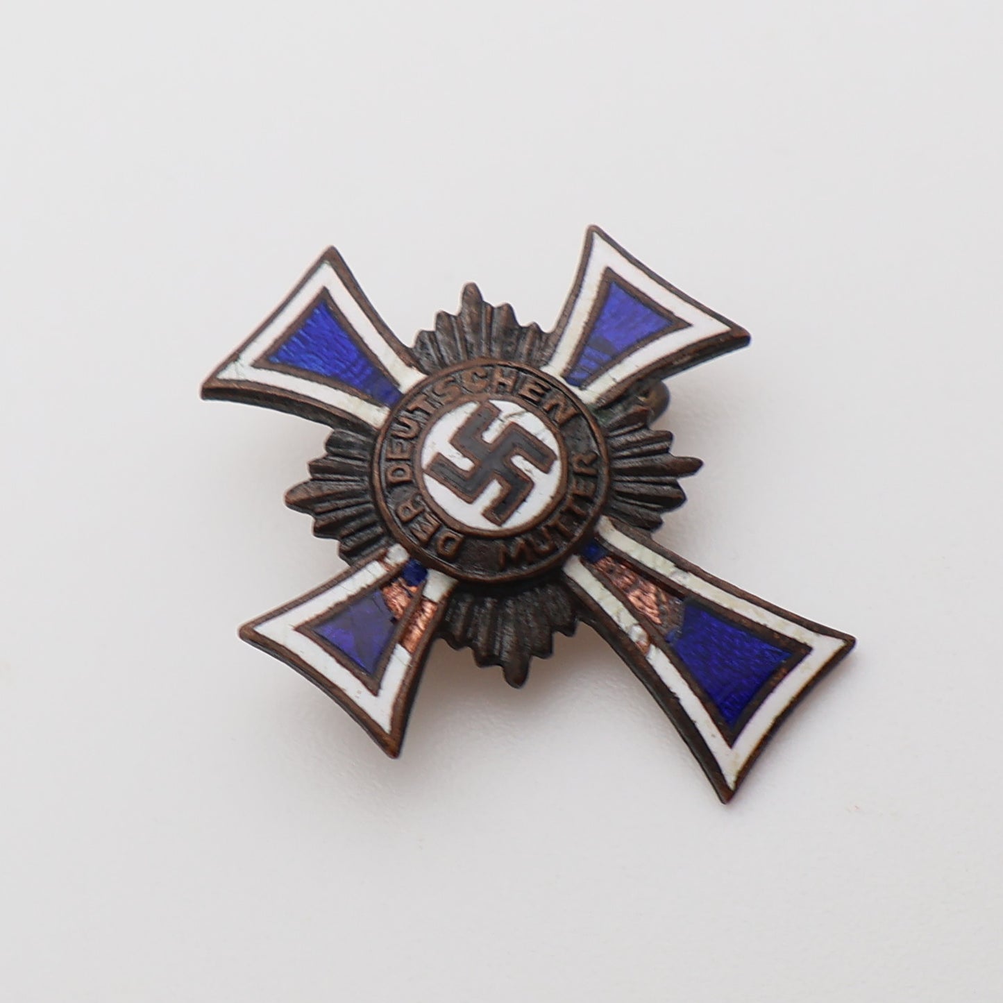 German WWII Bronze Mother's Cross W/ Miniature