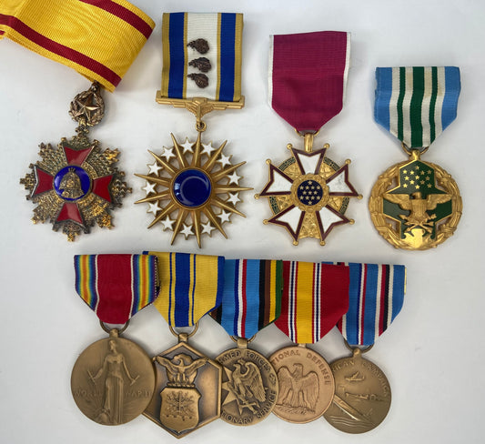 USA Group of 9 Medals Awarded to Air Force General Martin G. Colladay