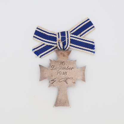 German WWII Silver Mother's Cross