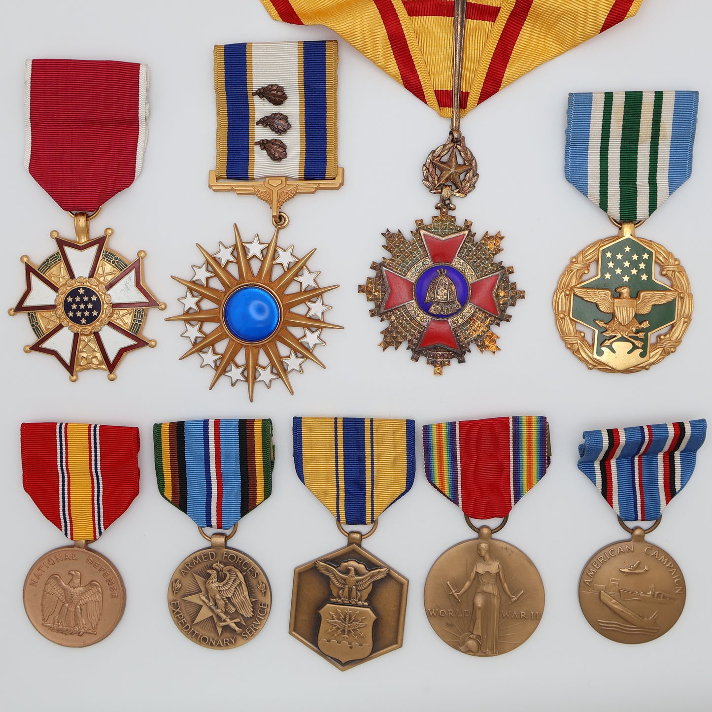 USA Group of 9 Medals Awarded to Air Force General Martin G. Colladay