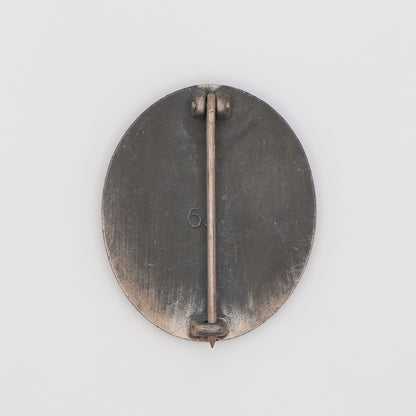 German WWII Silver Wound Badge, Maker Marked 65