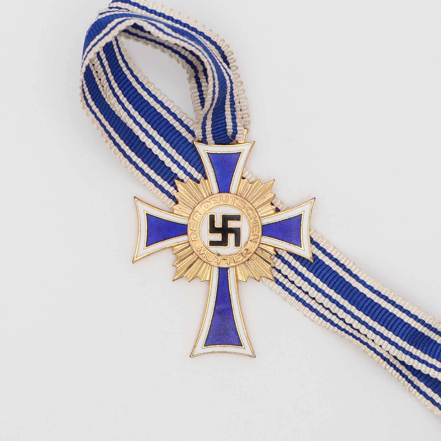 German WWII Gold Mother's Cross, W/ Case & Miniature