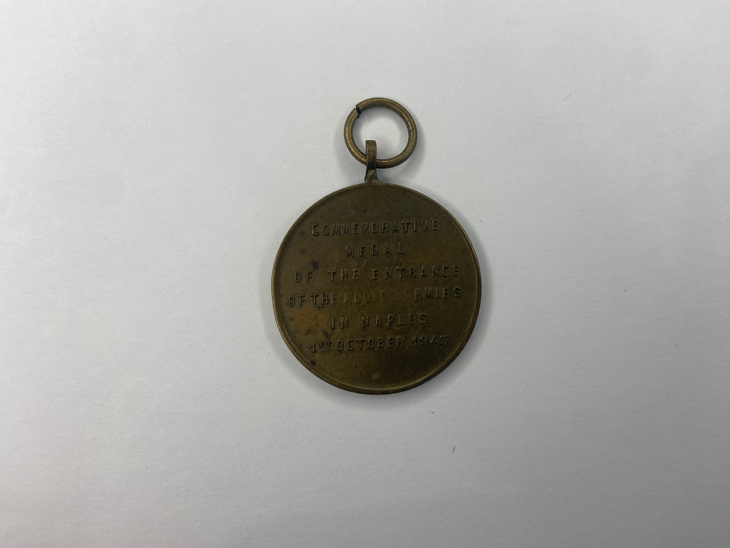 USA 5 th Army Commemorative Medal of the Entrance of the Allied Army’s in Naples, October 1 st