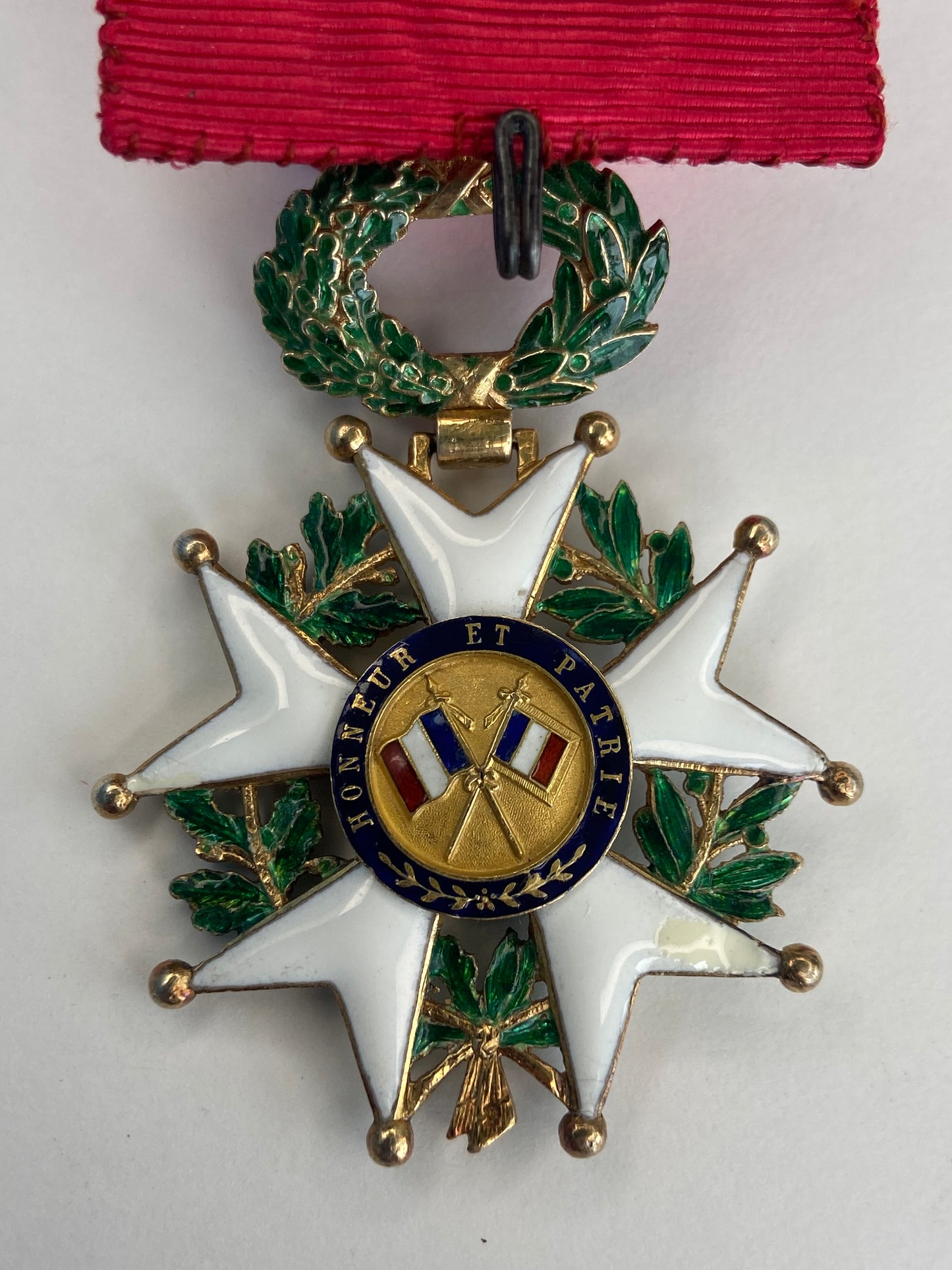 FRANCE ORDER OF THE LEGION OF HONOR OFFICER GRADE. MADE IN GOLD! CASED