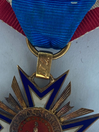 USA GROUP OF TWO SOCIETY BADGE MEDALS AWARDED TO THE SAME RECIPIENT.