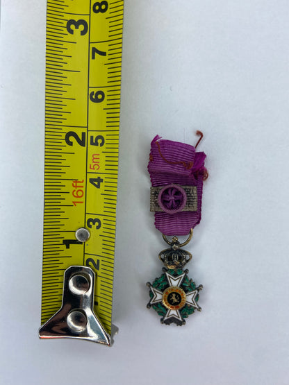 BELGIUM ORDER OF LEOPOLD I GRAND OFFICER GRADE MINIATURE. TYPE 1. RARE!