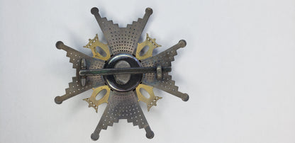 NORWAY ORDER OF St. OLAV COMMANDER BREAST STAR. MADE IN SILVER WITH GOLD CENTER. MADE BY TOSTRUP. RR!