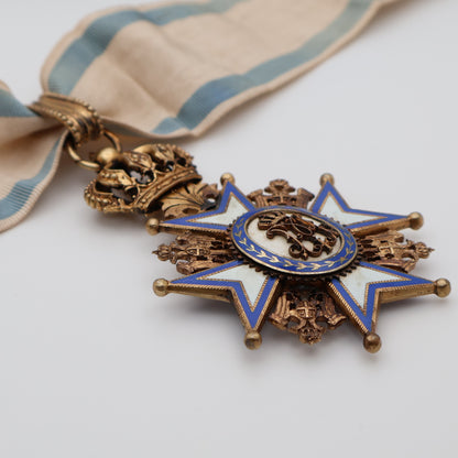 Serbia Order of St. Sava Type I Commander Grade Neck Badge