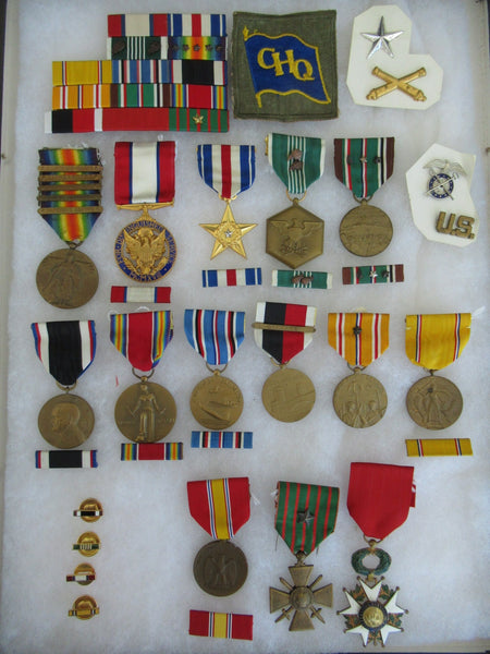 USA GROUP OF MEDALS DOCUMENTS BELONGING TO BRIG. GEN. HUGH B. HESTER ...