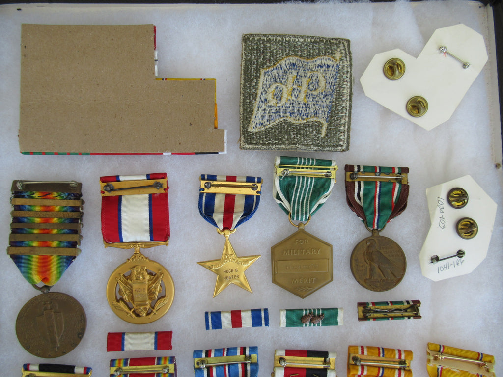 USA GROUP OF MEDALS DOCUMENTS BELONGING TO BRIG. GEN. HUGH B. HESTER ...