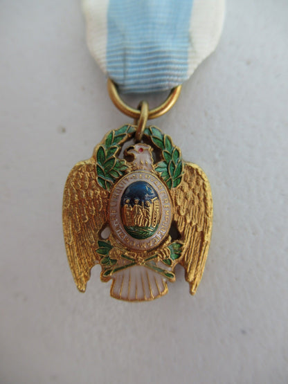 USA SOCIETY OF CINCINNATI BADGE MEDAL. MINIATURE MEDAL. MADE IN GOLD FILLED. MARKED. RARE!!