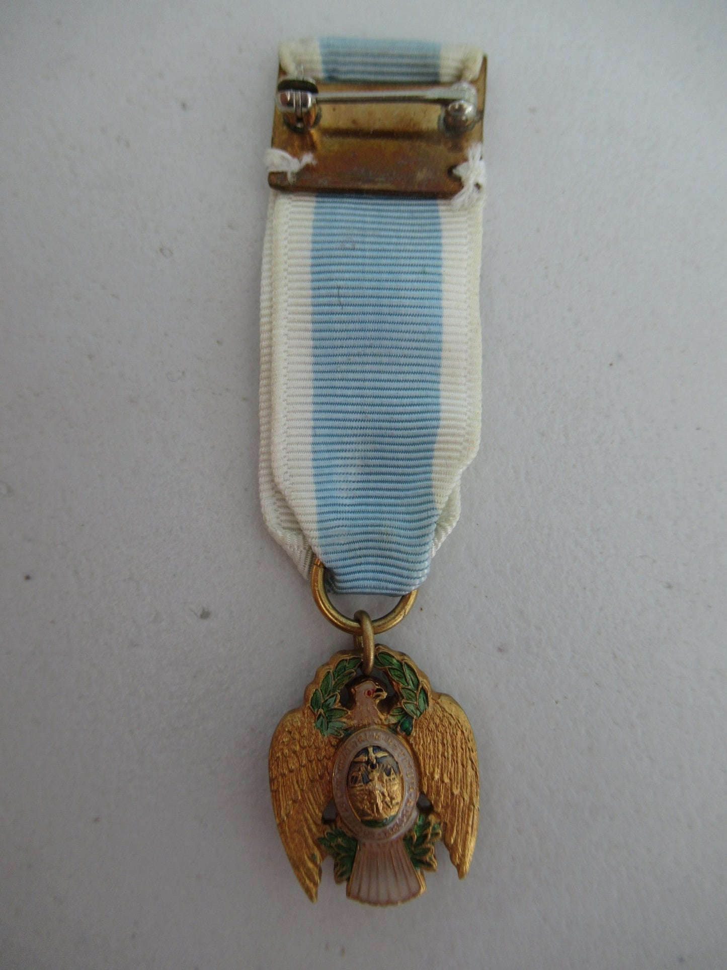 USA SOCIETY OF CINCINNATI BADGE MEDAL. MINIATURE MEDAL. MADE IN GOLD FILLED. MARKED. RARE!!