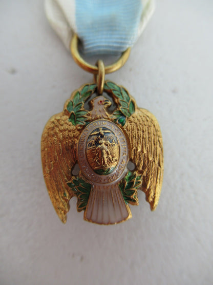 USA SOCIETY OF CINCINNATI BADGE MEDAL. MINIATURE MEDAL. MADE IN GOLD FILLED. MARKED. RARE!!