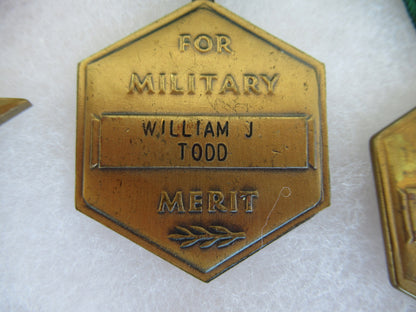 USA GROUP OF MEDALS DOCUMENTS BELONGING TO LT. COL. WILLIAM J. TODD.