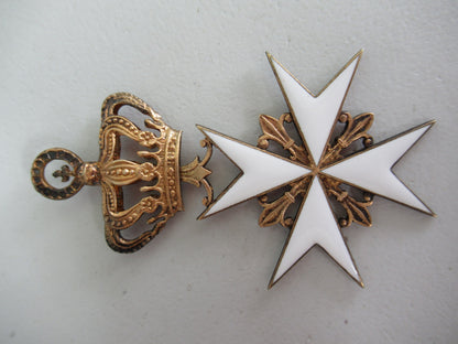 Malta Order of Malta Commander neck badge. Missing Trophy suspension and cravat.