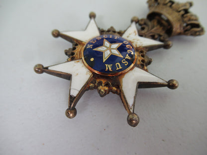 Sweden Order Of The North Star Knight grade. Silver. Some enamel damage.