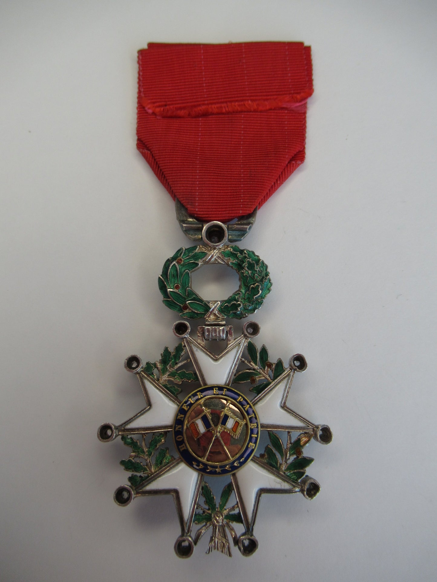 FRANCE ORDER OF THE LEGION OF HONOR OFFICER GRADE. MADE WITH 11 DIAMONDS! RR!!