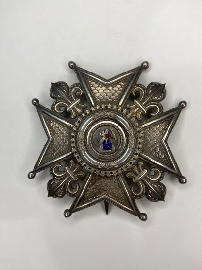 France Order of Notre Dame of Mont Carmel Breast Star. Boxed