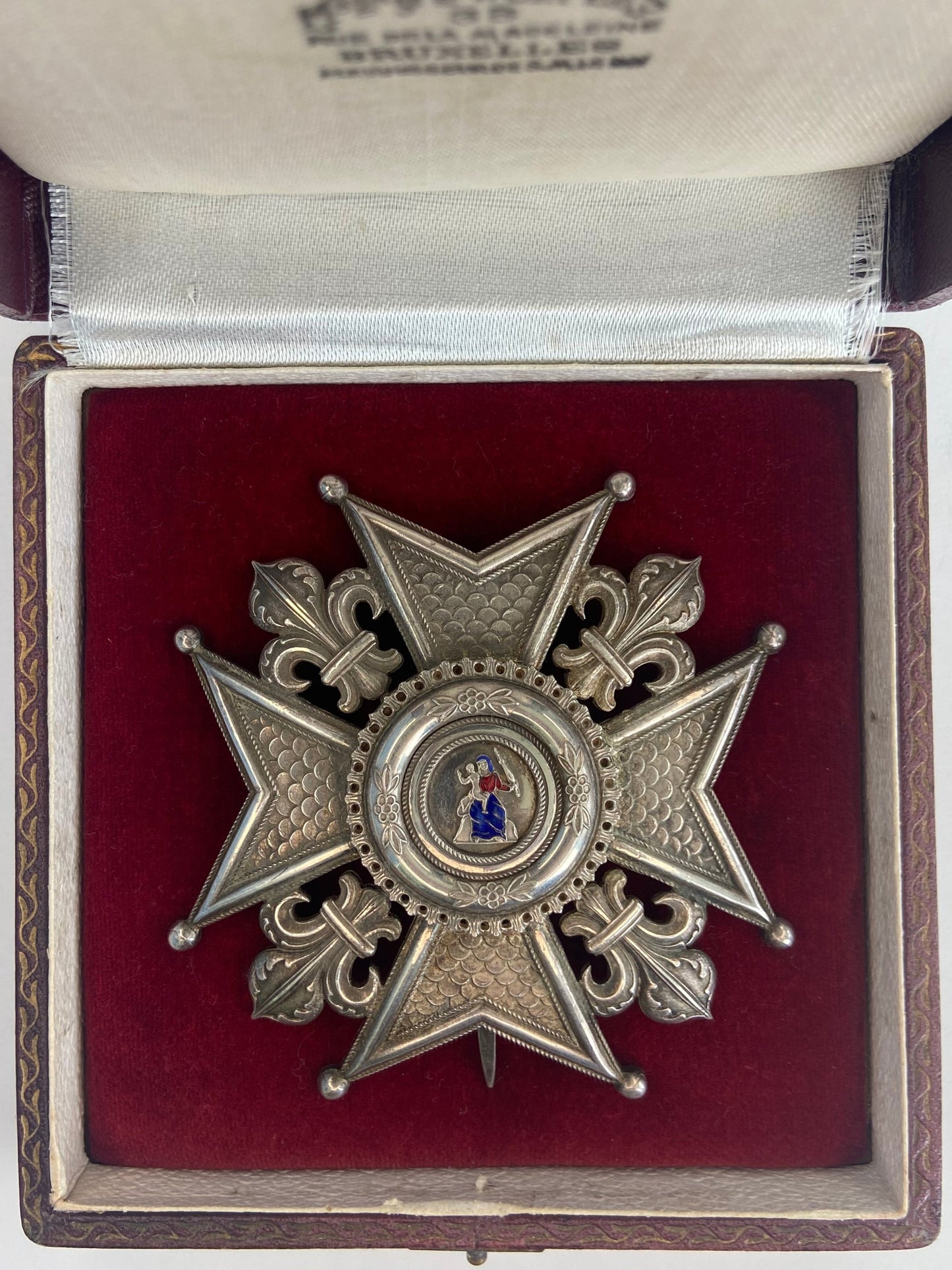 France Order of Notre Dame of Mont Carmel Breast Star. Boxed