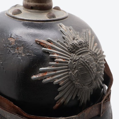 Germany Saxony M1915 Enlisted Infantry Pickelhaube